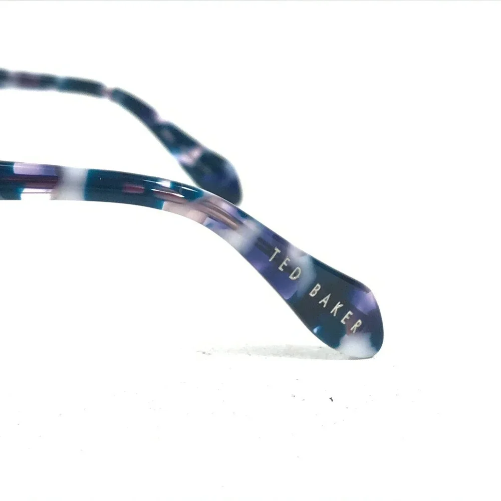 Ted Baker Eyeglasses Frames B225 NAV Blue Cat Eye Full Wire Rim 54-15-135